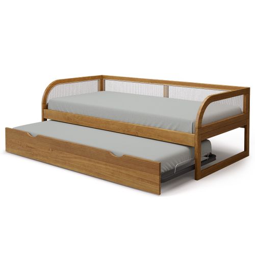 Lit Enfant Gigogne 90x190 Cm Laya Noisette