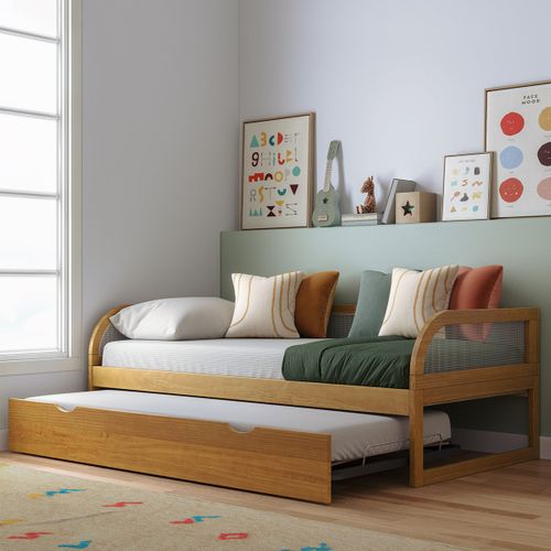 Lit Enfant Gigogne 90x190 Cm Laya Noisette