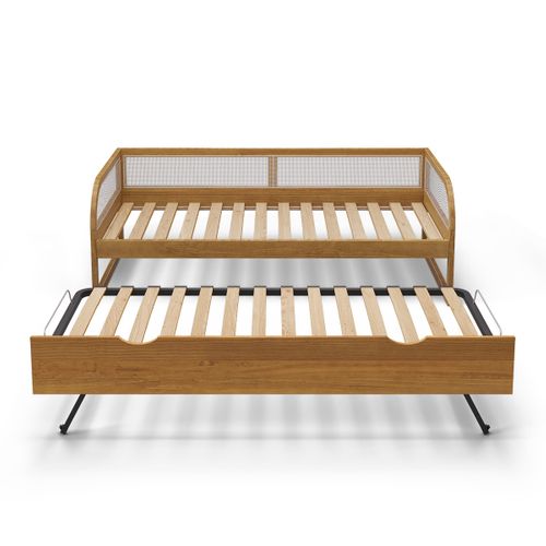 Lit Enfant Gigogne 90x190 Cm Laya Noisette