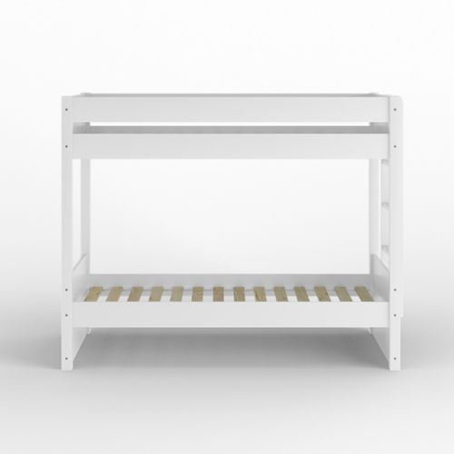 Lit Superposé Avec Matelas 80x200 Cm Elora Blanc