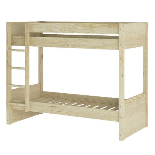 Lit Superposé Avec Matelas 80x200 Cm Lucia  Bois Naturel