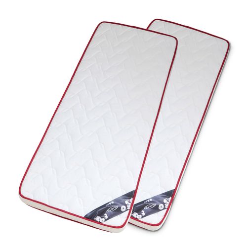 Pack Lit Superposé Séparable Avec 2 Matelas 80x190 Cm Aaron  Miel