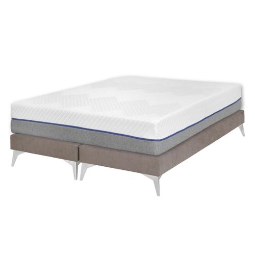 Pack 2 Sommiers Tapissiers Avec Matelas 80x200 Cm Hocéa  Lin