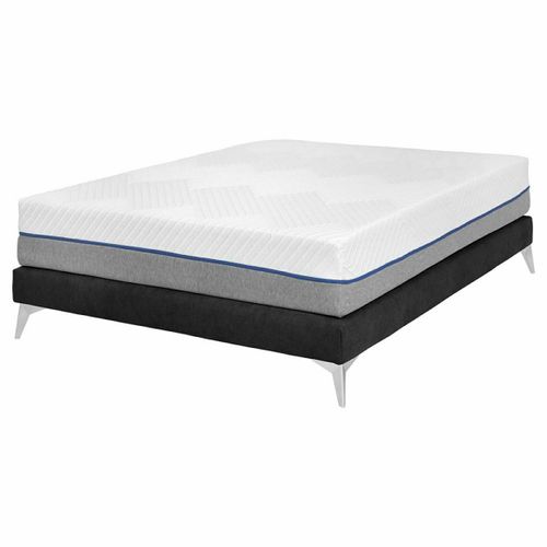 Pack Sommier Tapissier Avec Matelas 140x190 Cm Hocéa  Noir