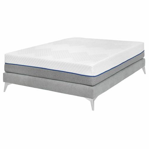 Pack Sommier Tapissier Avec Matelas 140x190 Cm Hocéa  Gris