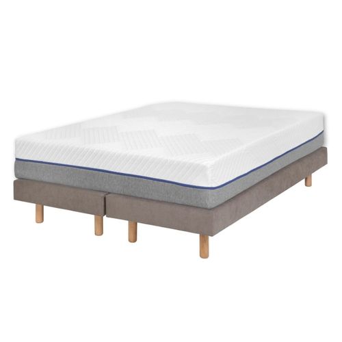 Pack 2 Sommiers Tapissiers Avec Matelas 70x190 Cm Habby  Lin