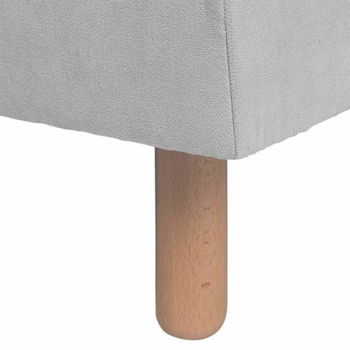 Pack Sommier Tapissier Avec Matelas 70x190 Cm Habby  Gris