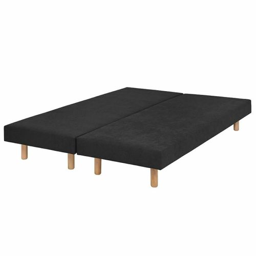 Lot De 2 Sommiers Tapissiers 80x200 Cm Habby  Noir