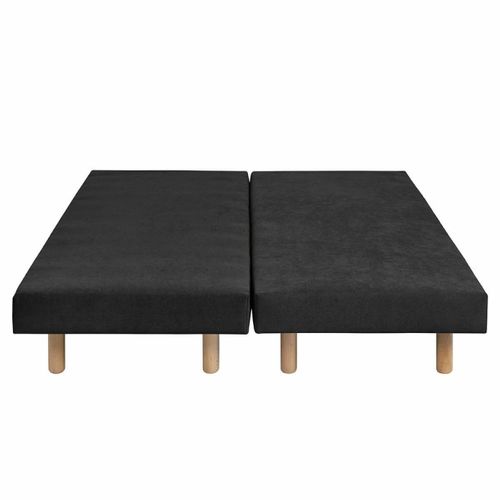 Lot De 2 Sommiers Tapissiers 70x190 Cm Habby  Noir