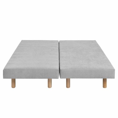 Lot De 2 Sommiers Tapissiers 70x190 Cm Habby  Gris
