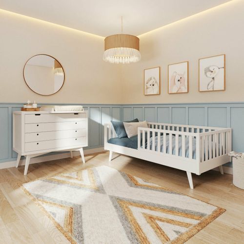 Chambre Montessori Enfant 90x190 Cm Roméo Blanc