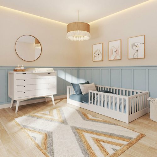 Chambre Montessori Enfant 90x190 Cm Roméo Blanc