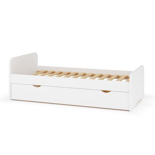 Lit Gigogne 90x200 Cm Talia Blanc