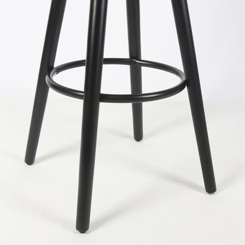 Tabouret De Bar Avec Pieds En Bois De Hêtre 39,5 X 44 X 91 Cm