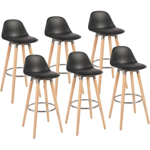 Tabouret De Bar Avec Pieds En Bois De Hêtre 39,5 X 44 X 91 Cm