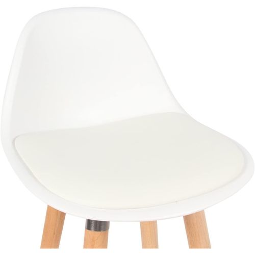 Tabouret De Bar Avec Pieds En Bois De Hêtre 39,5 X 44 X 91 Cm