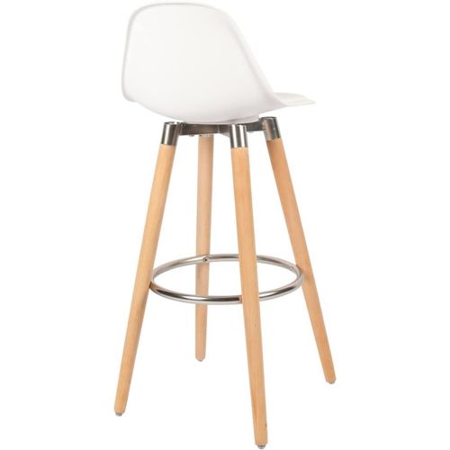 Tabouret De Bar Avec Pieds En Bois De Hêtre 39,5 X 44 X 91 Cm