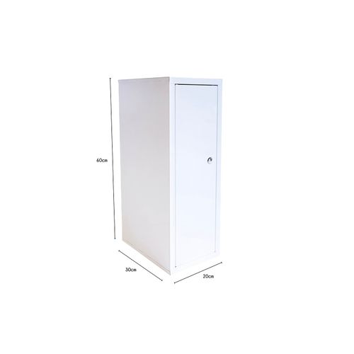 Armoire à Pharmacie En Métal Blanc 60 X 30 X 20 Cm