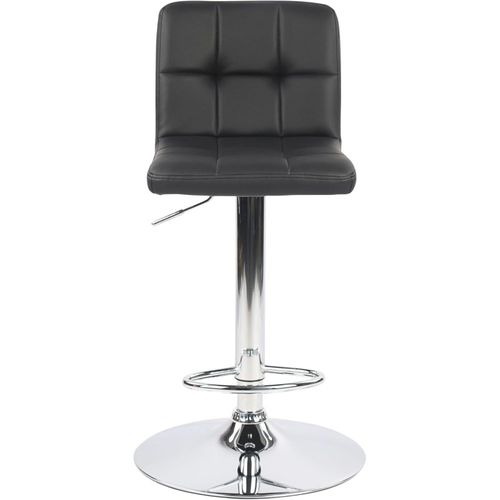 Lot De 2 Tabourets De Bar En Simili Cuir Noir 45 X 51 X 88 Cm