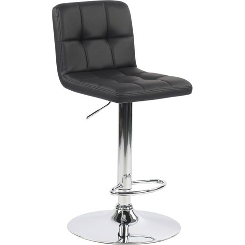 Lot De 2 Tabourets De Bar En Simili Cuir Noir 45 X 51 X 88 Cm