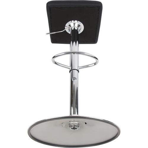 Lot De 2 Tabourets De Bar En Simili Cuir Noir 45 X 51 X 88 Cm