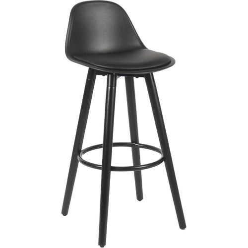 Tabouret De Bar Avec Pieds En Bois De Hêtre 39,5 X 44 X 91 Cm