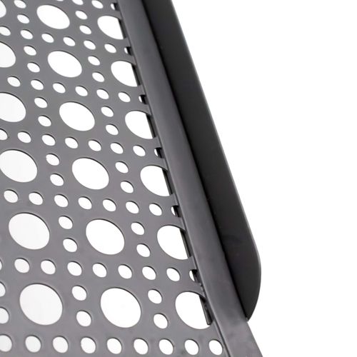 Lot De 6 Range-chaussures En Métal Noir 25 X 28 X 18 Cm