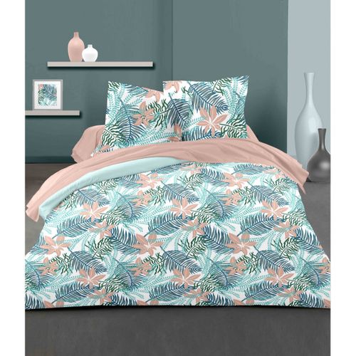 Amazonie Parure De Couette 100% Coton Couleurs - Rose, Matière - 100% Coton, Tailles - 240 X 260 Cm