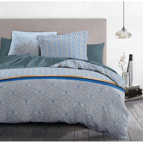 Louxor Parure De Couette 100% Coton Couleurs - Bleu, Matière - 100% Coton, Tailles - 240 X 260 Cm