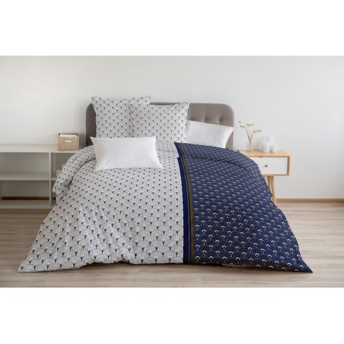 Le Rainbow Parure De Couette 100% Coton - Bleu - 240x260 Cm