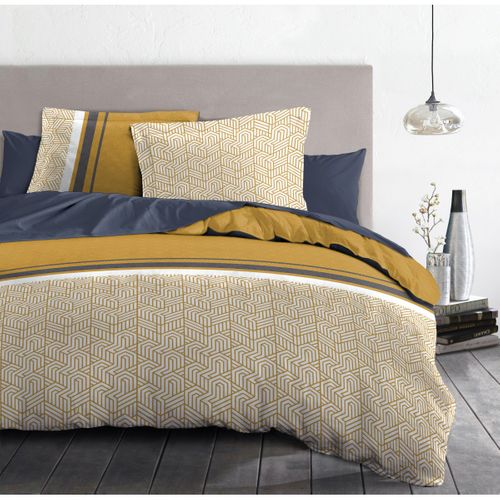 Le Tilt Parure De Couette 100% Coton - Jaune - 240x260 Cm