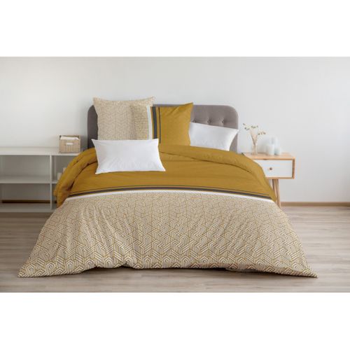 Le Tilt Parure De Couette 100% Coton - Jaune - 240x260 Cm