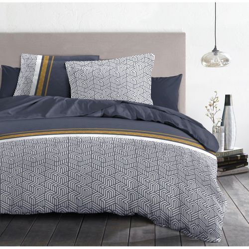 Le Tilt Parure De Couette 100% Coton - Bleu - 220x240 Cm