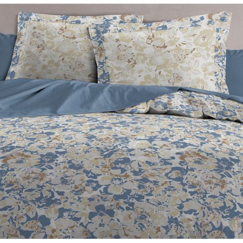 Camouflage Parure De Couette 100% Coton - Bleu - 220x240 Cm