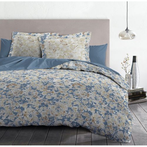 Camouflage Parure De Couette 100% Coton - Bleu - 220x240 Cm