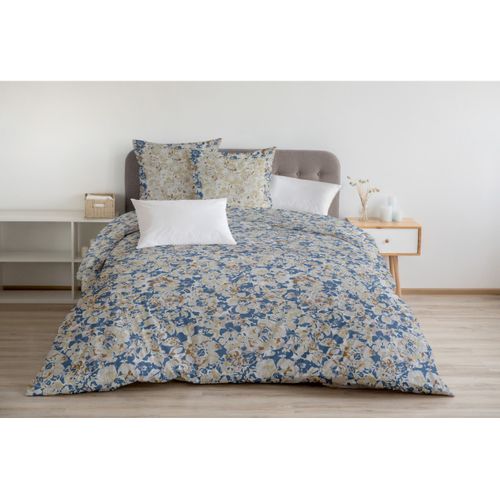 Camouflage Parure De Couette 100% Coton - Bleu - 220x240 Cm