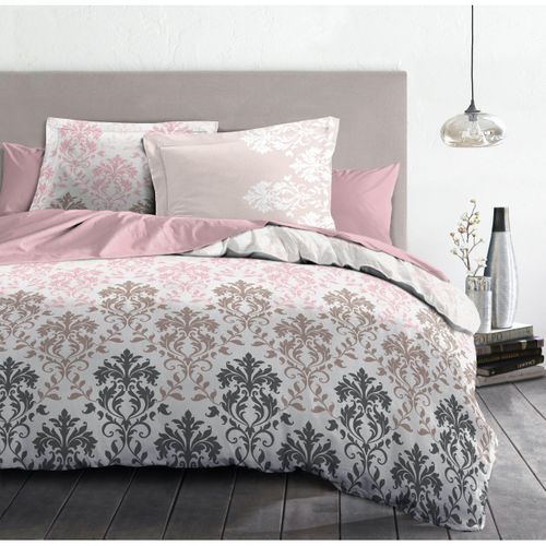 Crevecoeur Parure De Couette 100% Coton - Rose - 240x260 Cm