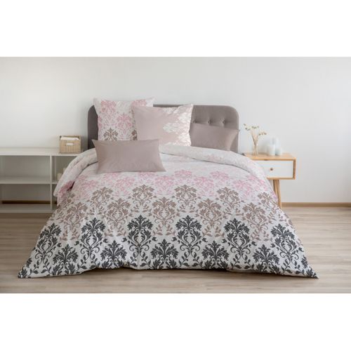 Crevecoeur Parure De Couette 100% Coton - Rose - 240x260 Cm