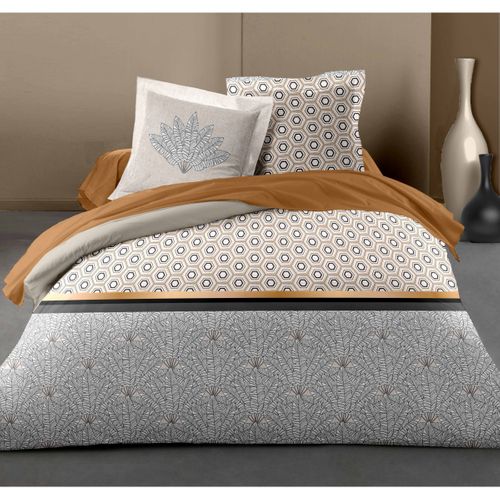 Louxor Parure De Couette 100% Coton Couleurs - Jaune, Matière - 100% Coton, Tailles - 140 X 200 Cm