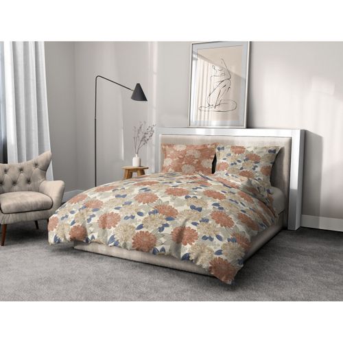 Parure De Couette 100% Coton 57 Fils Couleurs - Beige, Matière - 100% Coton, Tailles - 240 X 260 Cm