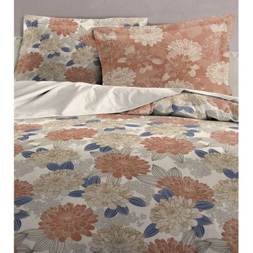 Parure De Couette 100% Coton 57 Fils Couleurs - Beige, Matière - 100% Coton, Tailles - 240 X 260 Cm