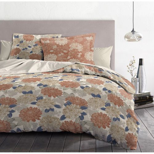 Parure De Couette 100% Coton 57 Fils Couleurs - Beige, Matière - 100% Coton, Tailles - 240 X 260 Cm