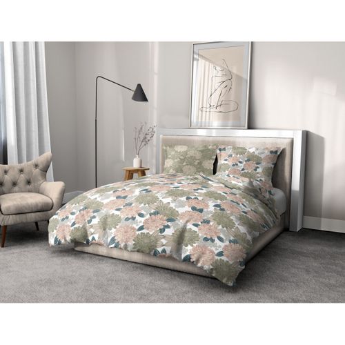 Parure De Couette 100% Coton 57 Fils Couleurs - Vert, Matière - 100% Coton, Tailles - 220 X 240 Cm