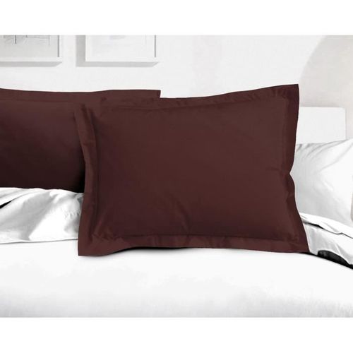 Lot De 2 Taies D'oreiller - Lh71587 - 50 X 70 Cm - Marron