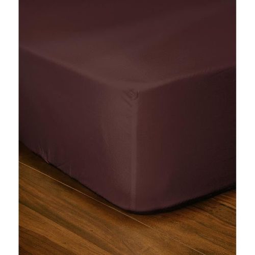 Drap-housse - Lh71601 - 90 X 190 + 25 Cm - Composition 100% Coton - Marron
