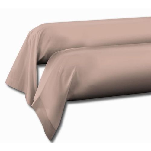 Lot De 2 Taies De Traversin - Lh71618 - 85 X 185 Cm - Rose