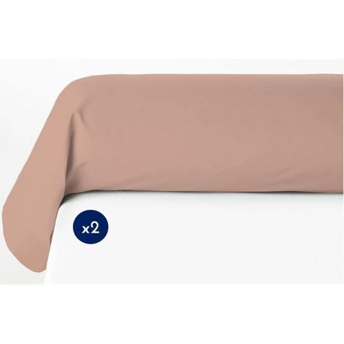 Lot De 2 Taies De Traversin - Lh71618 - 85 X 185 Cm - Rose