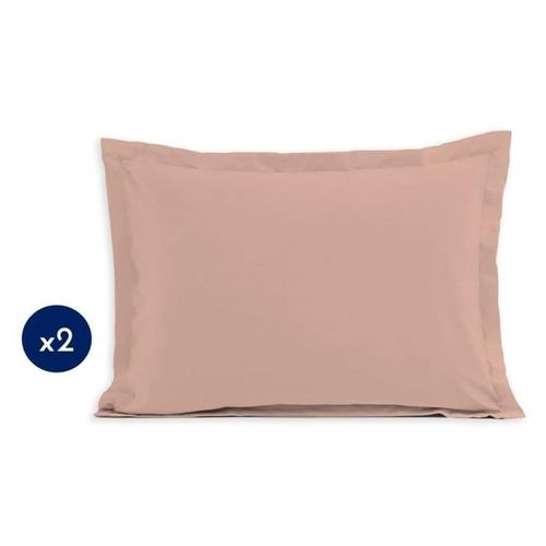 Lot De 2 Taies D'oreiller - Lh71619 - 50 X 70 Cm - Rose