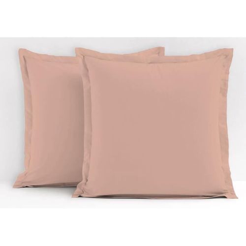 Lot De 2 Taies D'oreiller - Lh71620 - 63 X 63 Cm - Rose