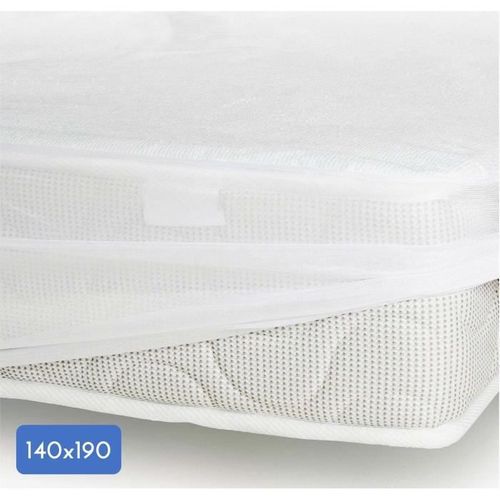 Protège-matelas - 140 X 190 Cm X 25 Cm - 100% Coton - 170 G/m²